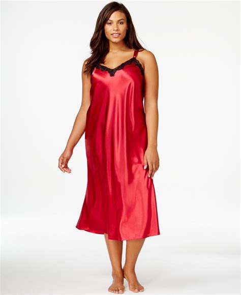 silk nightgown plus size